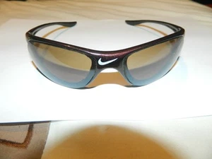 Nike Unisex Sunglasses Glossy Brown Cycling Driving Sport Wide 125mm!!! - Picture 1 of 5