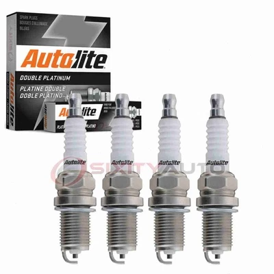 4 pc Autolite Double Platinum Spark Plugs for 1990-1992 Isuzu Impulse 1.6L lk - Image 1 of 4