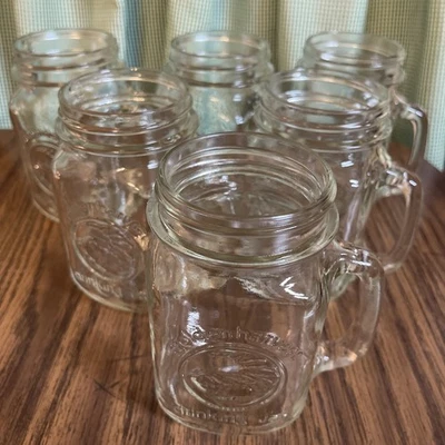 Juego de 6 tazas de vidrio para beber GOLDEN COSECH 16 oz Foto 1 de 4