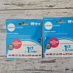 2 Prepaid, Xtra, Karte, Lebara Prepaid Handy SIM Starterpaket - Bild 1 von 2