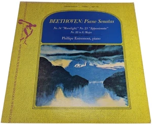 Beethoven Piano Sonatas 14 20 23 LP Philippe Entremont Sine Qua Non SQN 7762 - Picture 1 of 4