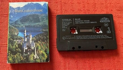BLUR - CASSETTE TAPE SINGLE IN CARD SLEEVE - COUNTRY HOUSE - Image 1 of 4