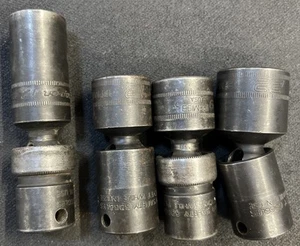 Snap-on 3/8" Drive 6pt Metric 22mm Impact Swivel Socket IPFM22C 18 19, Deep 17mm - Bild 1 von 4