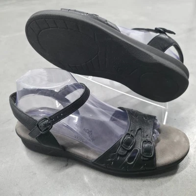 SAS Duo Sandals Womens 10 Gray Black Adjustable Buckle Straps Shoes - Image 1 of 4