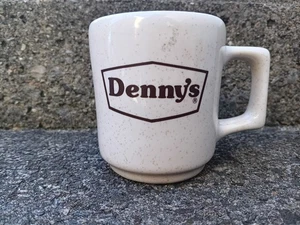 Denny's Vintage Becher Kaffeetasse gesprenkelt braun Made in USA Restaurant Style - Bild 1 von 4