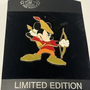 Disney Pin Trading Pin Mickey Mouse Robin Hood LE100 LE 100 New on Card MINT v20 - Picture 1 of 4