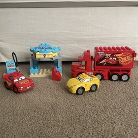 Lego Duplo Disney Pixar Cars 10846 Flo&rsquo;s Cafe McQueen Cruz Mack COMPLETE SET