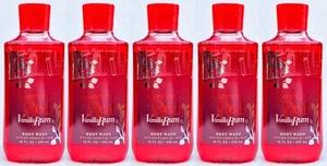 5 Bath & Body Works FOREVER RED VANILLA RUM Body Wash Shower Gel 10 oz - Picture 1 of 2