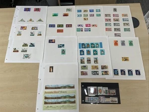 QE Commonwealth Stamps Ascension Islands Vals To 10/- On 9 Leaves 1 St Card G60 - Imagen 1 de 19
