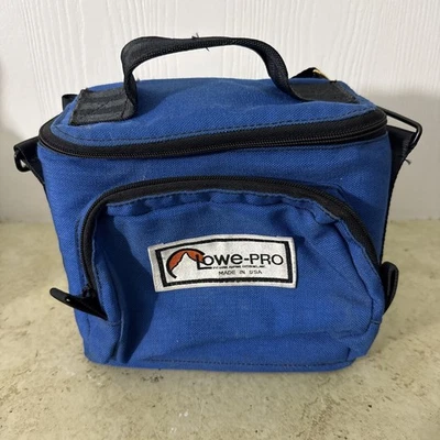 Lowe-Pro Mini Magnum Camera Bag Blue Shoulder Bag w/ Strap - 8” X7”x3.5” - Image 1 of 4