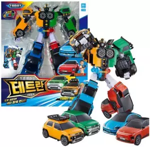 TOBOT TETRAN Twin Punch A W 4 Combine Transformer Robot Cars set Large Size - Picture 1 of 9