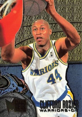 1995-96 Metal Golden State Warriors Basketball Card #35 Clifford Rozier  - Image 1 of 2