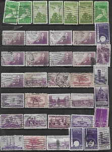1933 38 US Stamps Used # 772 - 3¢ Connecticut, #737 - 3¢ Whistler's, # 929- 3¢ - Picture 1 of 2