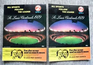 orig. 1979 ST. LOUIS CARDINALS vs NEW YORK METS **Baseball Programs X 2** - Picture 1 of 4