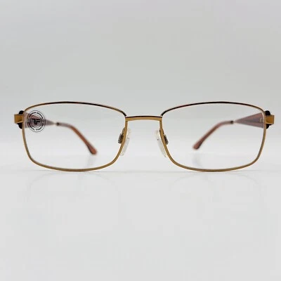 Anteojos Mujer Ovalados Marrón Cobre Titanio TITANFLEX 890027 NUEVO Foto 1 de 4