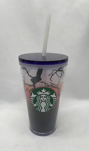 Starbucks Halloween 2022 Raven’s Perch Glow In The Dark 16 oz Tumbler MINT - Picture 1 of 9