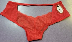 Popsi Lingerie Red Lace Panties NEW Womens Sz Large - Picture 1 of 3