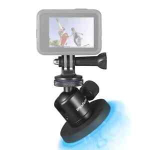 Magnetic Camera Mount Base for GoPro with 360° Rotation Tripod Ball Head Magnet
