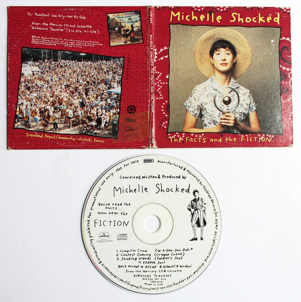 MICHELLE SHOCKED The Facts and the Fiction CD EP 1992 Gatefold PROMO OOP - Imagem 1 de 1