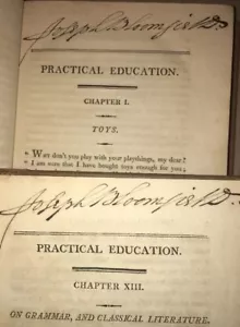 MARIA EDGEWORTH 1st 1801 RARE Signed Joseph Bloomfield GOV NJ Revolutionary WAR - Foto 1 di 12