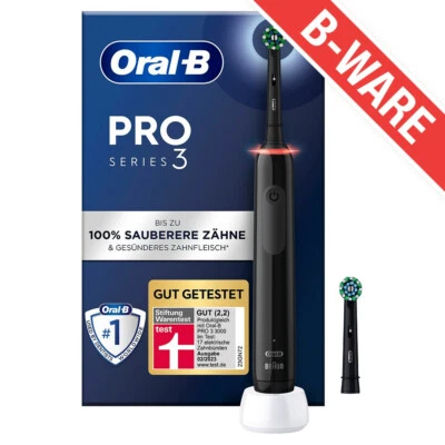 ORAL-B PRO 3 3000 CROSS ACTION BLACK EDITION JAS22 B-WARE - Bild 1 von 4