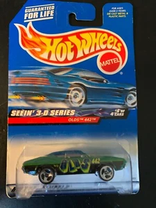 2000 Hot Wheels Olds 442 #12 [Green]  Seein' 3-D Series 4/4 NEW - Picture 1 of 1