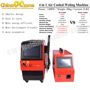 Handheld 1200W 4 in 1 Air Cooled Welding Cleaning Weld Seam Cutting Machine - Picture 1 of 12