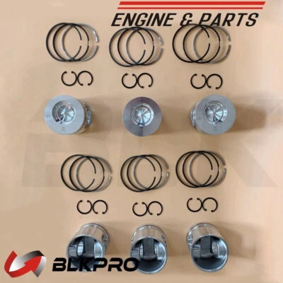 6* PISTON & Ring Set For Dodge Ram 5.9L Cummins 6B 5.9L 89-98 0.02" oversize - Image 1 of 2