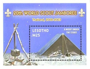 LESOTHO 2002 BOY SCOUTS S/S MNH neuf FOOD, FIRE 💲ENVÍO GRATUITO💲 - Imagen 1 de 1