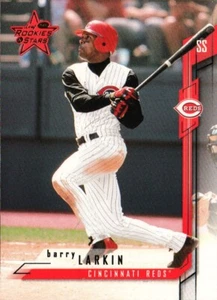 2001 Donruss Leaf Rookies & Stars #73 - Barry Larkin - Cincinnati Reds 01-072 - Picture 1 of 2