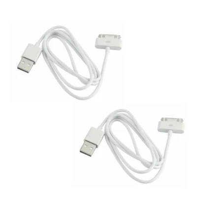 2x USB Charger 6ft Data Sync Cable Cord For iPhone 3G/4/4S iPad 2 iPod nano1-6 - Image 1 of 4