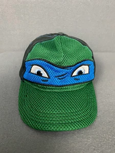 Teenage Mutant Ninja Turtles Hat Boy Green Black Leonardo Mask Snapback Baseball - Picture 1 of 7
