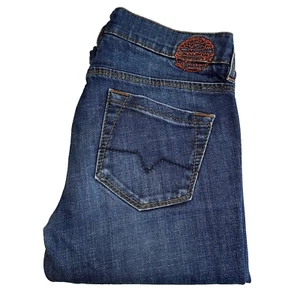 Hugo Boss Sherry Jeans Women W26 L29 Blue Regular Straight Stretch Denim Vintage - Imagen 1 de 13
