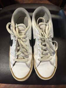 Nike Court Legacy NN White Black Desert Ochre Men 11 Casual Everyday Preowned - Picture 1 of 6
