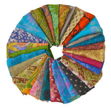 Sanskriti Vintage 25 Pc Of Recycle Silk Sari Remnants/Fabric 8