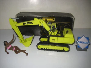 HYMAC 890 BAGGER TIEFLÖFFEL RAUPEN #2730 CONRAD 1:50 OVP - Picture 1 of 6