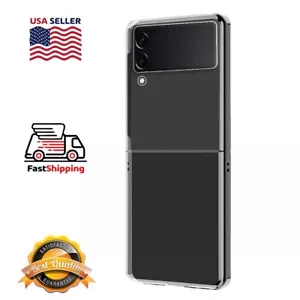 For Samsung Galaxy Z Flip4 5G Phone Case Clear Shockproof Cover Hinge Protection - Picture 1 of 2