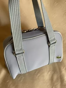 Lacoste Blue Satchel Tote Top Zip Bag - Picture 1 of 10