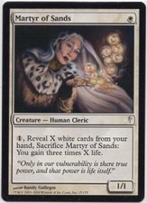 MARTYR of SANDS X1 MAGIC Mtg COLDSNAP  MINT/NEAR MINT (M/NM) UNPLAYED!