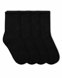 Jefferies Socks Boys School Uniform Cotton Rib Crew Dress Socks 4 Pair Pack - Picture 1 of 7