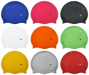 CHEX 100% Silicone plain Bambini Bambine 3-7 Anni Grado A Forte Nuoto Cappello - Foto 1 di 10