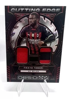 2022-23 Panini Obsidian Soccer Fikayo Tomori Red Cutting Edge Relic /25 AC Milan - Image 1 of 2
