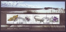 p4764/ Denmark HInsect Butterfly Lizard Sheet Block 2007