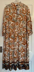 BARBARA LEBEK Women’s Mid/Long Maxi Dress 3/4 Sleeve Size UK 18 NEW RRP £129 - Picture 1 of 13
