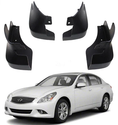 Genuine Full Set Splash Guards Mud Flaps Fender For 2009-2012 Infiniti G25 G37 - Image 1 of 4