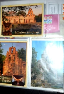 VINTAGE, 3 x TEXAS Postcards: "Mission San Juan and Espada," (4" x 6") Brand New - Picture 1 of 5