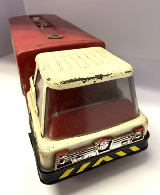 Camión cisterna de combustible Texaco Jet vintage años 60 camión de acero Park Plastics Linden NJ 23,5" Foto 1 de 4