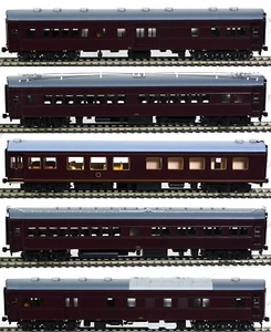 HO Tenshodo JNR Imperial Passenger Train Set #1 (5-Car Set) NIB H0 Scale Coach - Picture 1 of 18