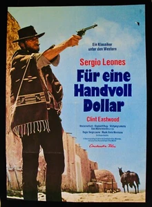 CLINT EASTWOOD~For A Few Dollars More~Rare Original German One Sheet Poster - Picture 1 of 3