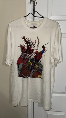 Camisa de Colección Marvel Imágenes de Cómics Spider-Man Carnage 1993 Puntada Única XL Foto 1 de 4